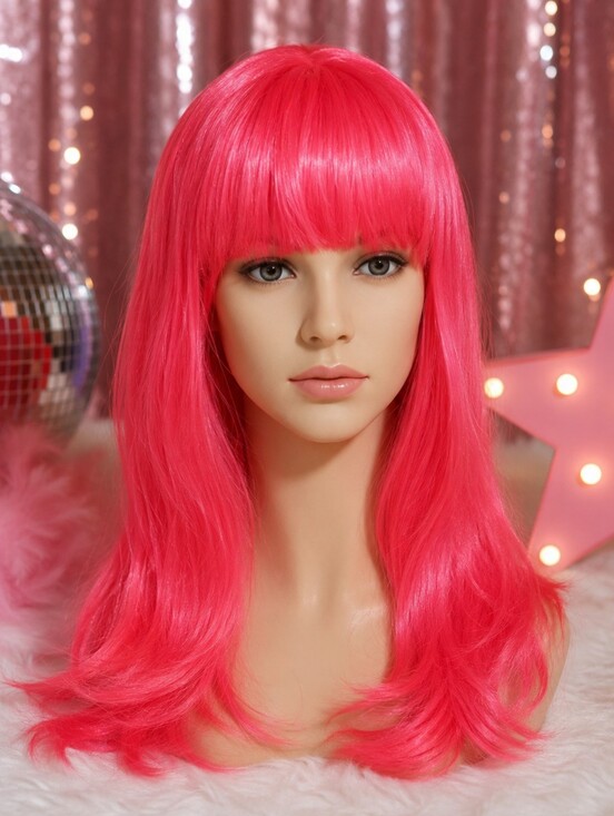 Costumes Usa Other - CostumesUSA Electra Pink Wig – Adult Hot Pink Costume Cosplay Wig